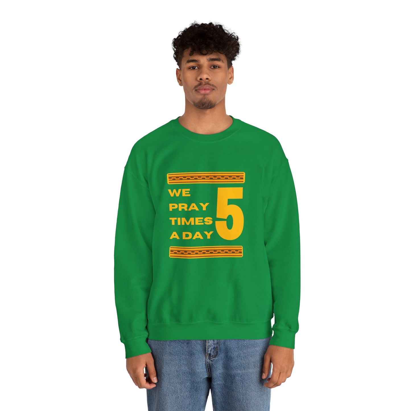 We Pray 5 Times A Day Copy of Unisex Heavy Blend™ Crewneck Sweatshirt