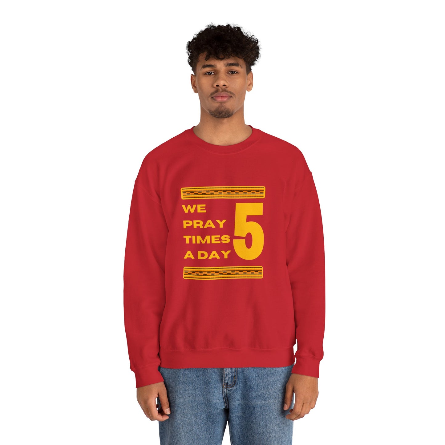 We Pray 5 Times A Day Copy of Unisex Heavy Blend™ Crewneck Sweatshirt