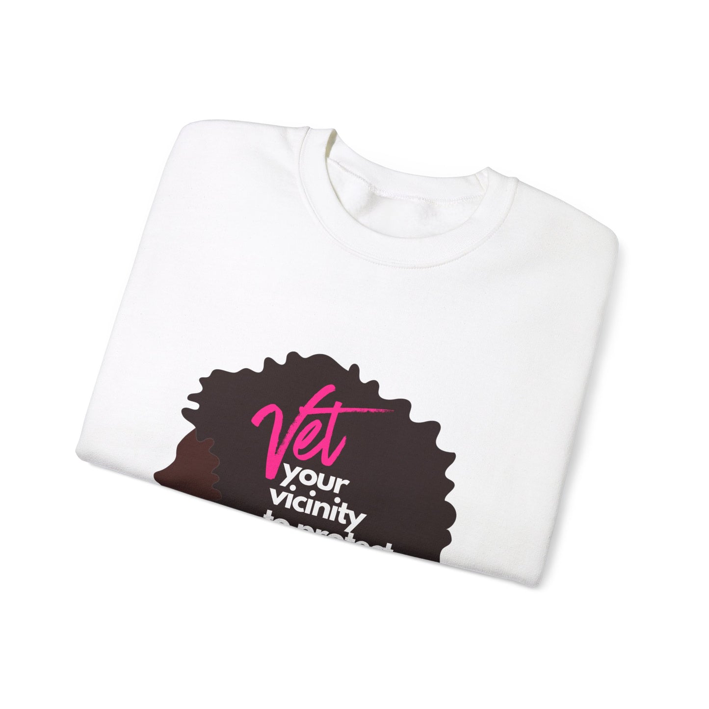 Vetting Her Vicinity to Keep Her Peace Unisex Heavy Blend™ Crewneck Sweatshirt