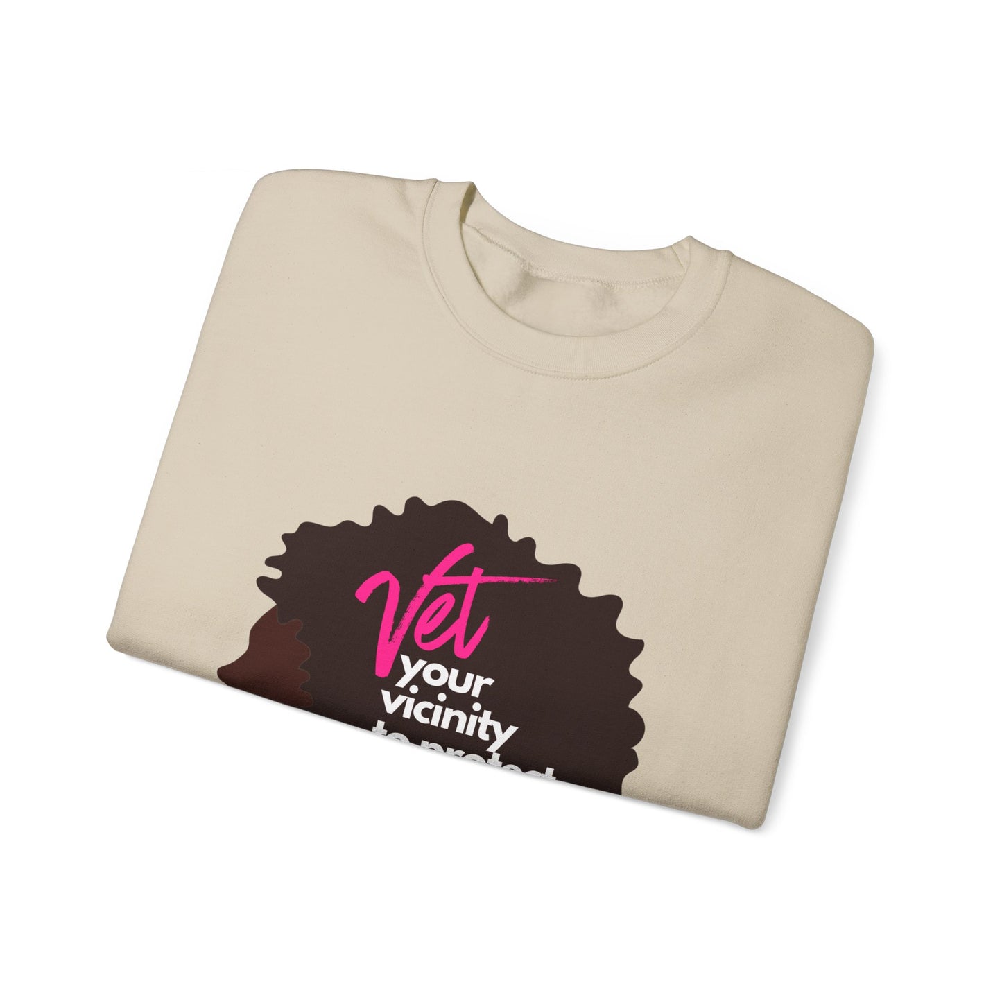 Vetting Her Vicinity to Keep Her Peace Unisex Heavy Blend™ Crewneck Sweatshirt