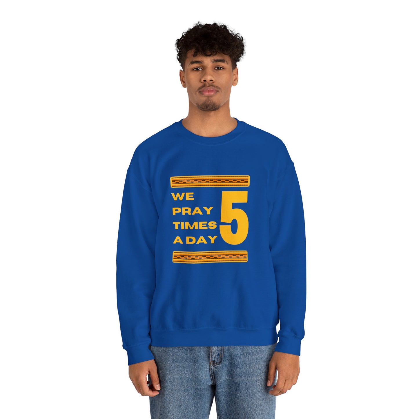 We Pray 5 Times A Day Copy of Unisex Heavy Blend™ Crewneck Sweatshirt