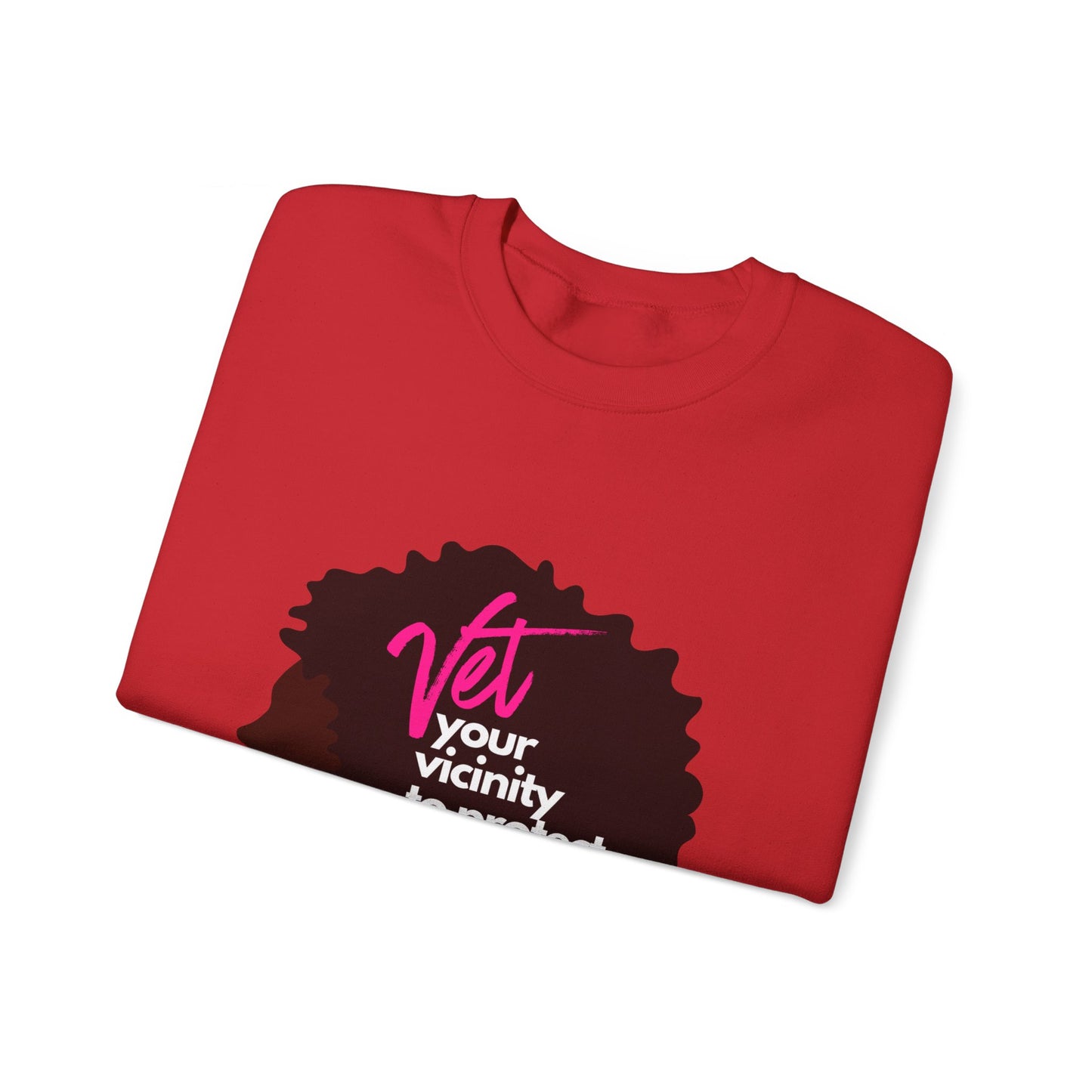 Vetting Her Vicinity to Keep Her Peace Unisex Heavy Blend™ Crewneck Sweatshirt