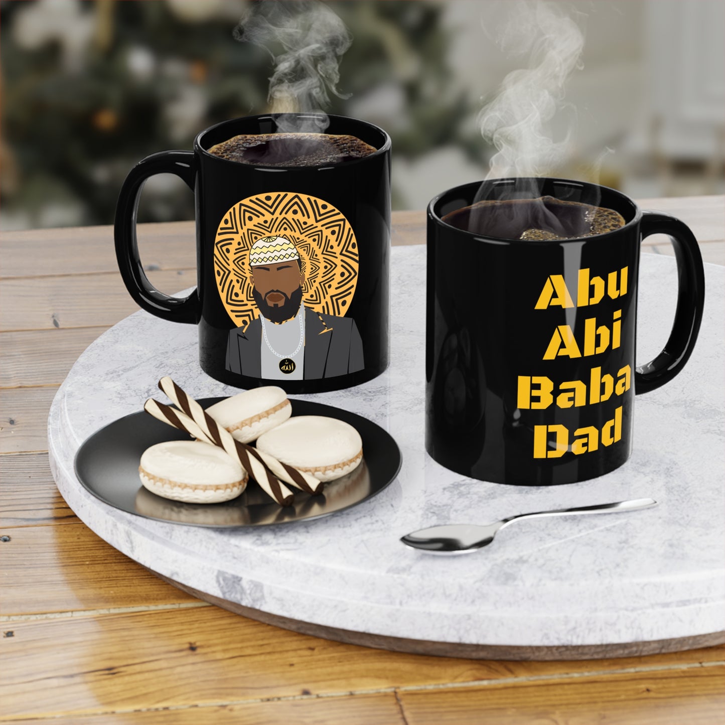 Abu Black Coffee Mug, 11oz