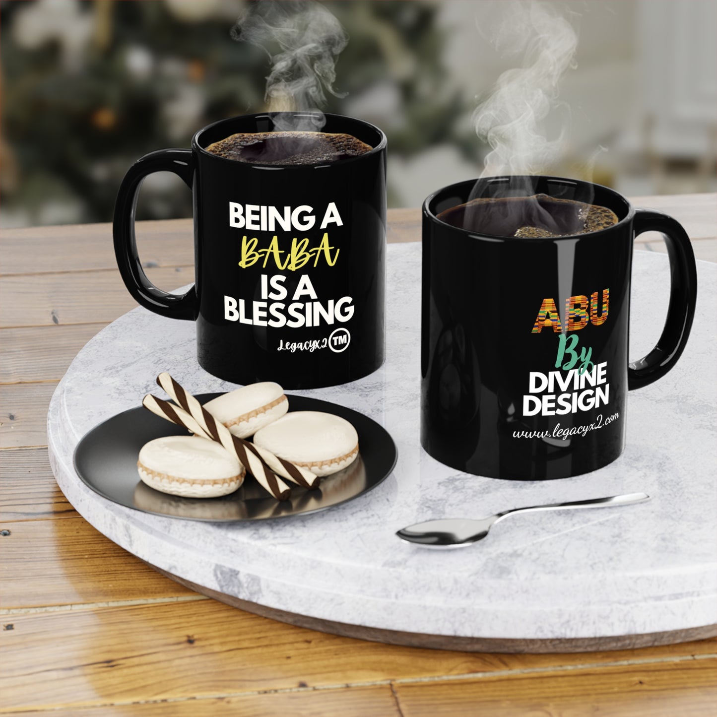 Baba is Blessed Black Coffee Mug, 11oz