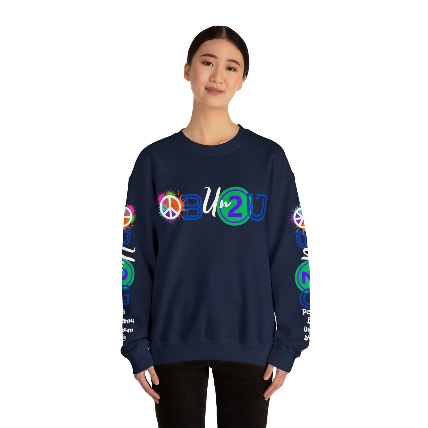 Peace Be Unto You / As Salaamu Alaikum Unisex Heavy Blend™ Crewneck Sweatshirt