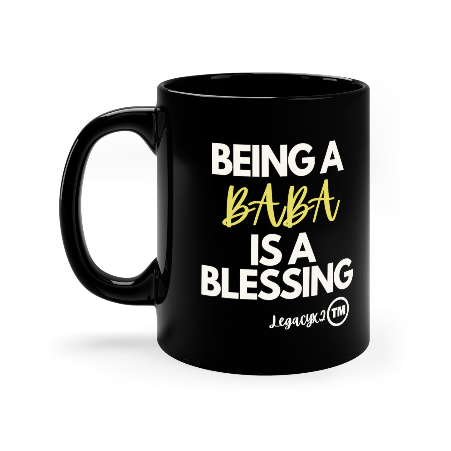 Baba is Blessed Black Coffee Mug, 11oz