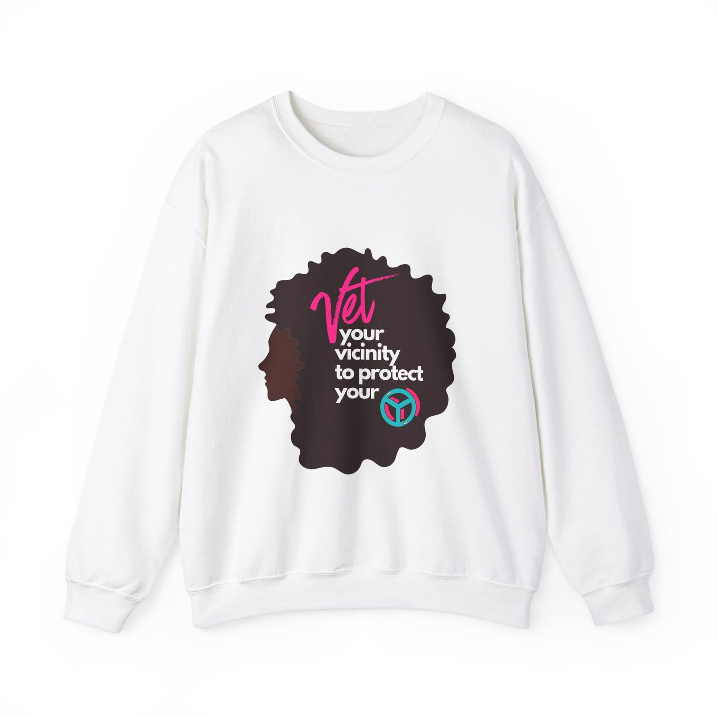 Vetting Her Vicinity to Keep Her Peace Unisex Heavy Blend™ Crewneck Sweatshirt
