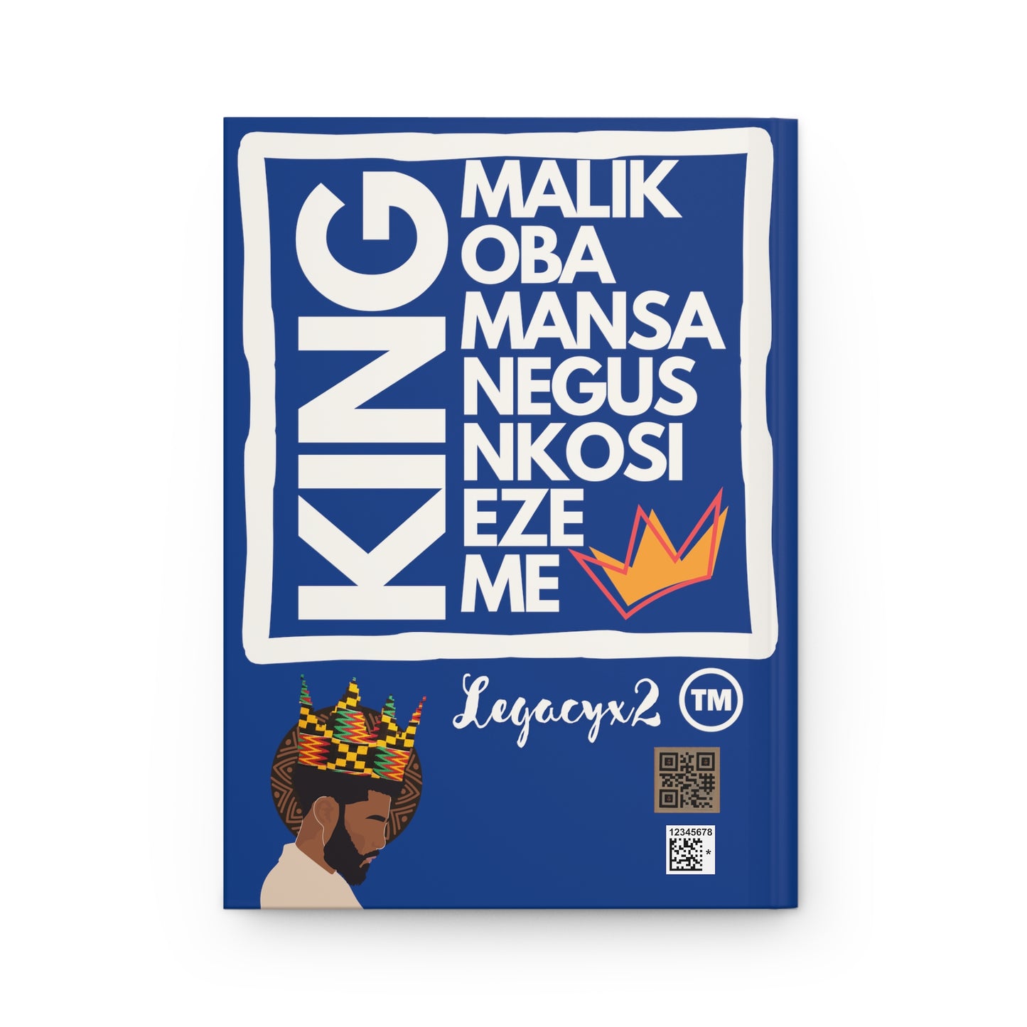 Walk Like a King Blue Hardcover Journal Matte
