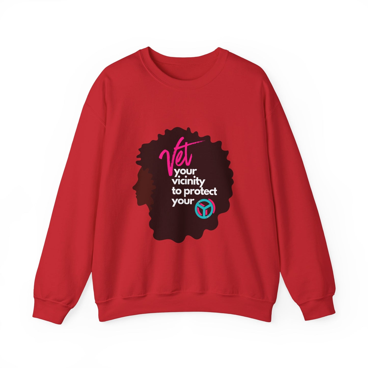 Vetting Her Vicinity to Keep Her Peace Unisex Heavy Blend™ Crewneck Sweatshirt