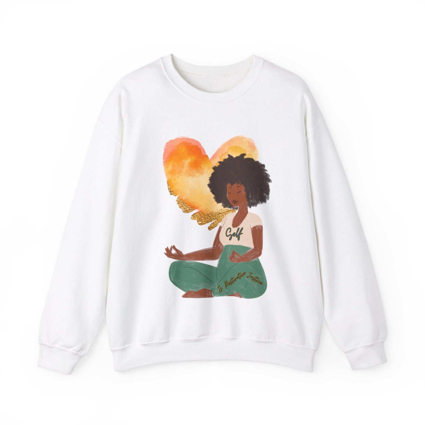 Self Love is Restorative Justice Unisex Heavy Blend™ Crewneck Sweatshirt
