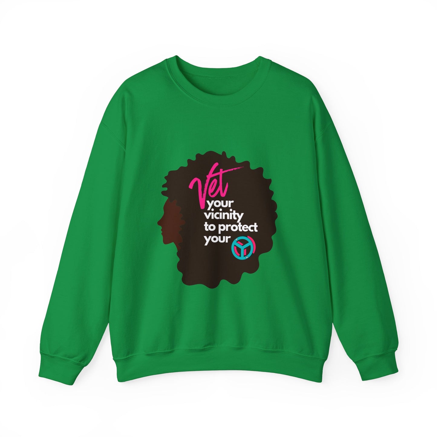 Vetting Her Vicinity to Keep Her Peace Unisex Heavy Blend™ Crewneck Sweatshirt