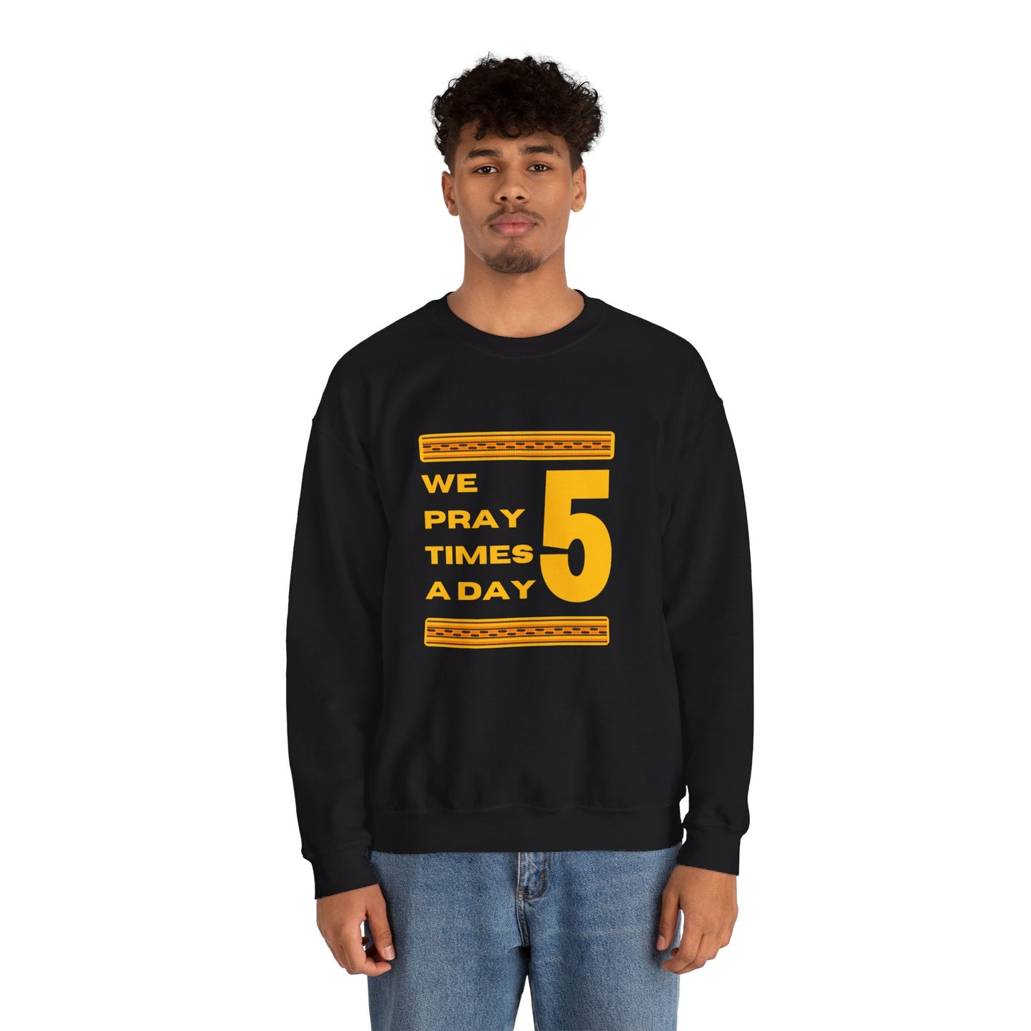 We Pray 5 Times A Day Copy of Unisex Heavy Blend™ Crewneck Sweatshirt