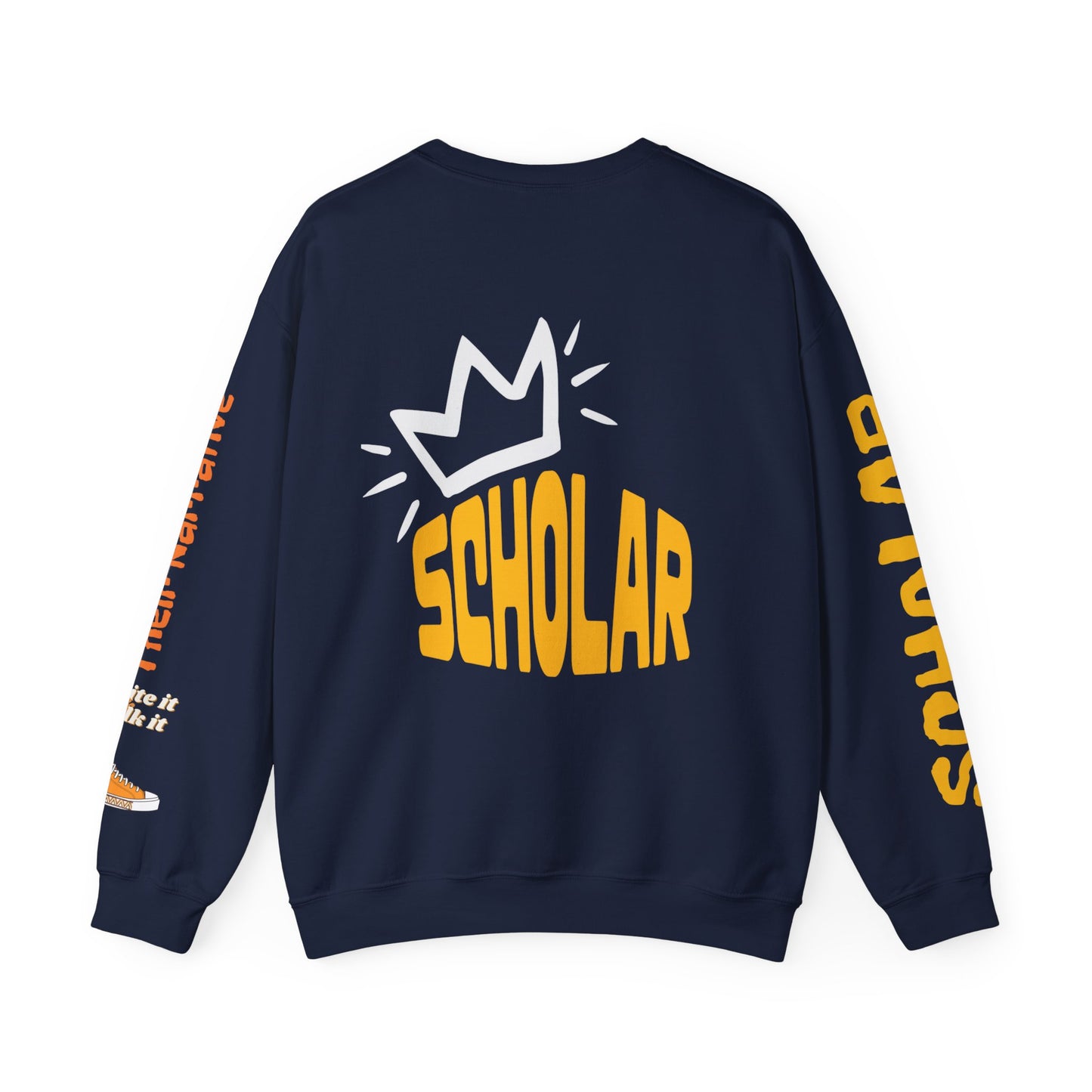 Adult Unisex Heavy Blend Crewneck Sweatshirt Our Children Should be Scholars of Their Own Narrative™