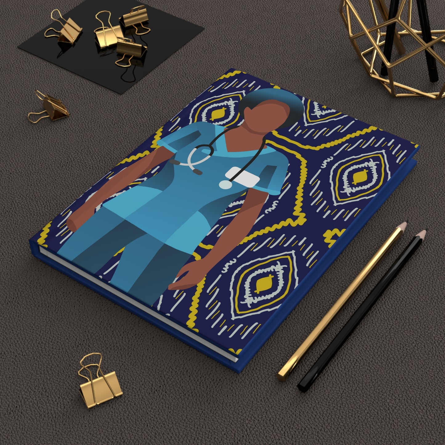 Healing Hands, Nurses Notating Hardcover Journal Matte