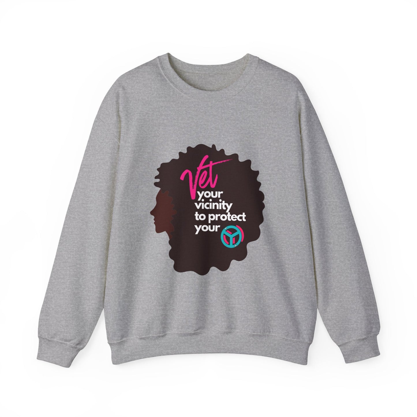 Vetting Her Vicinity to Keep Her Peace Unisex Heavy Blend™ Crewneck Sweatshirt