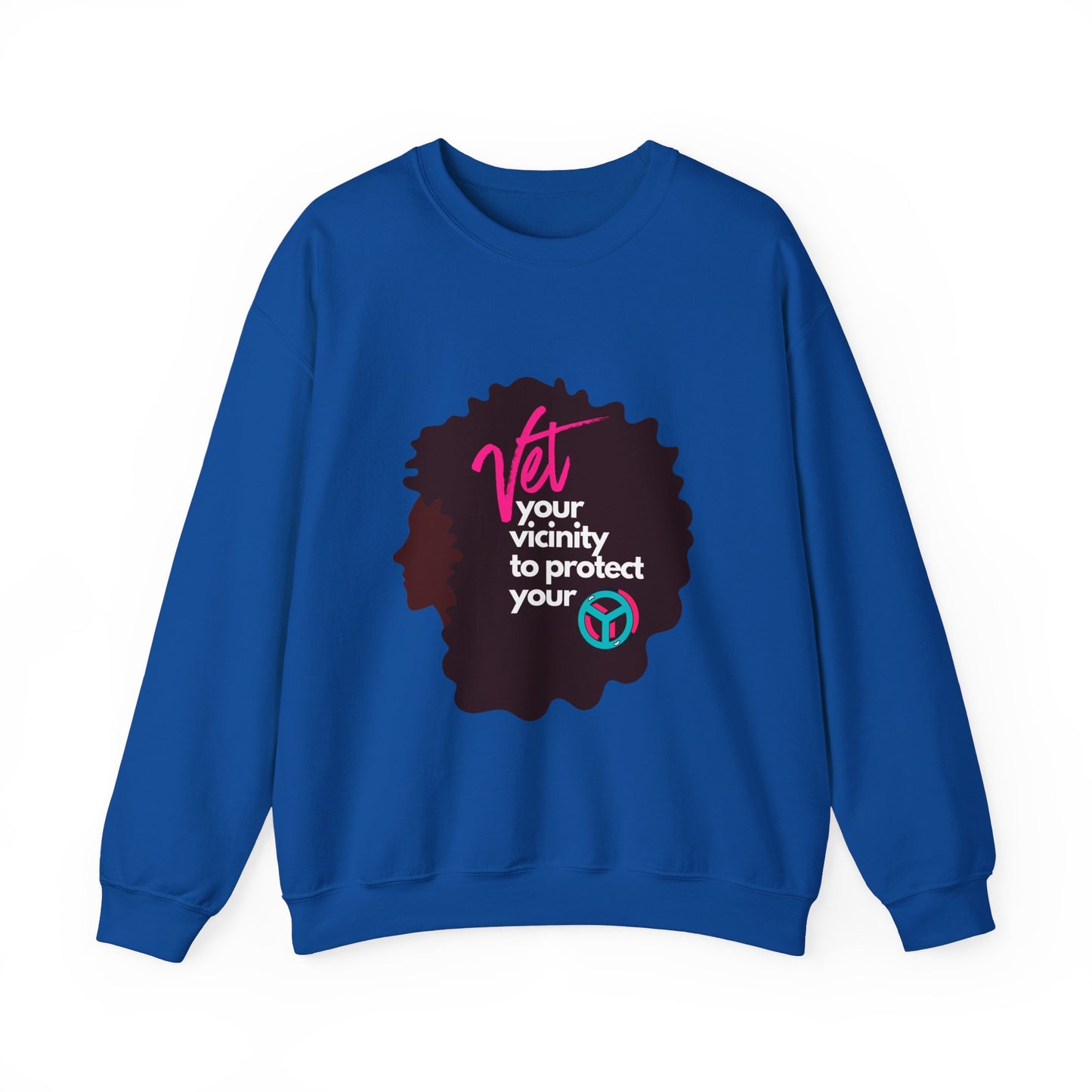 Vetting Her Vicinity to Keep Her Peace Unisex Heavy Blend™ Crewneck Sweatshirt