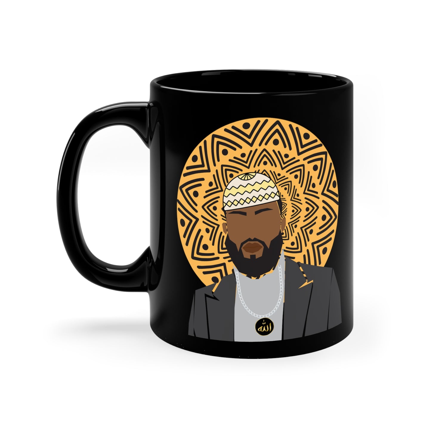 Abu Black Coffee Mug, 11oz