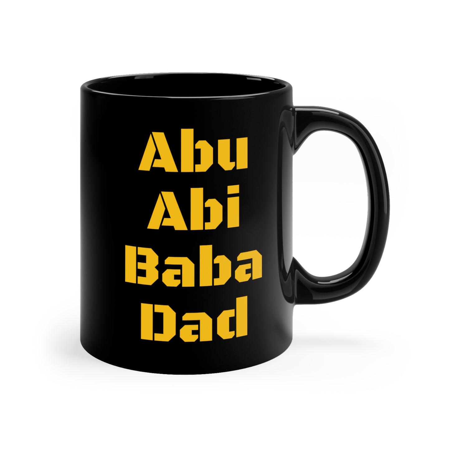 Abu Black Coffee Mug, 11oz